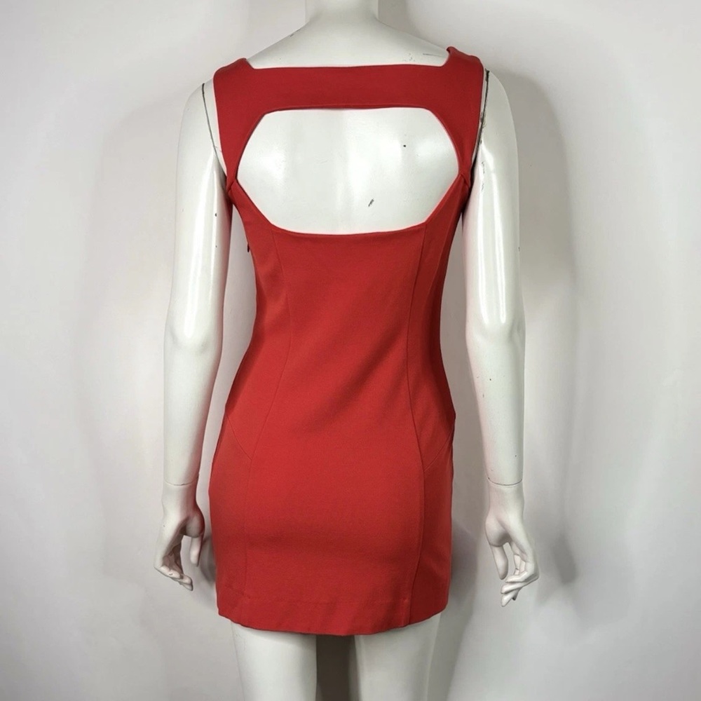 SOLD ❤️Versace Jeans Collection Red Mini Dress peekaboo back